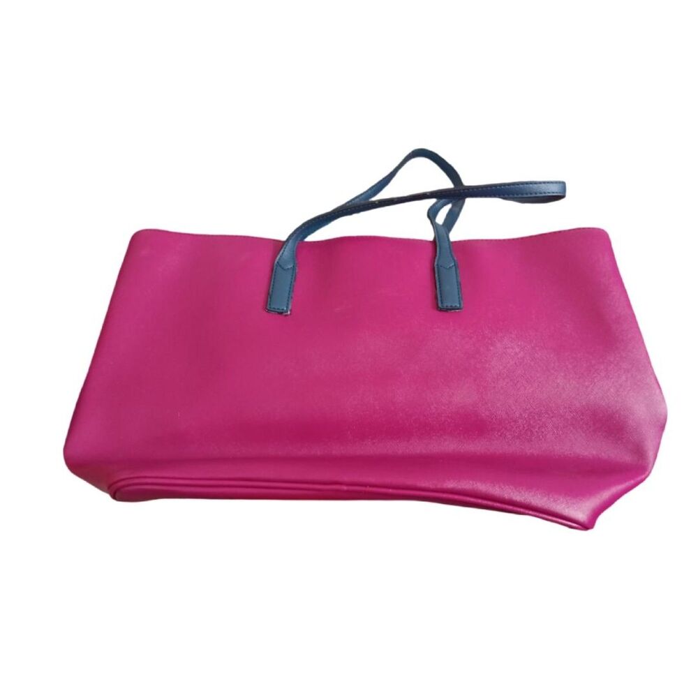 Marc Jacobs Two Tone Burgundy and Blue Tote Bag - Picture 6 of 6
